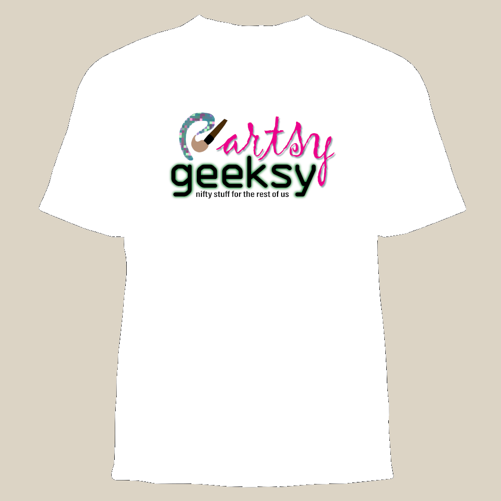 "ArtsyGeeksy" Official Branded Graphic Tee Shirt