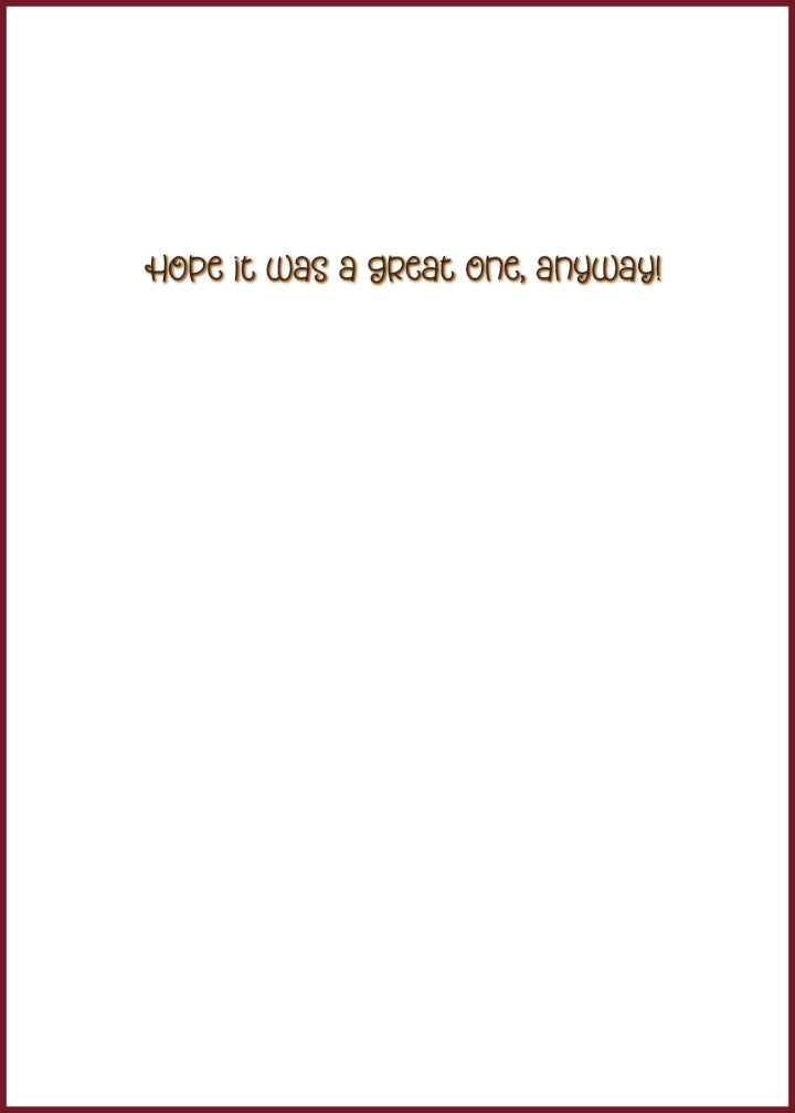 "Affogato Your Birthday" Greeting Card (Belated Birthday)