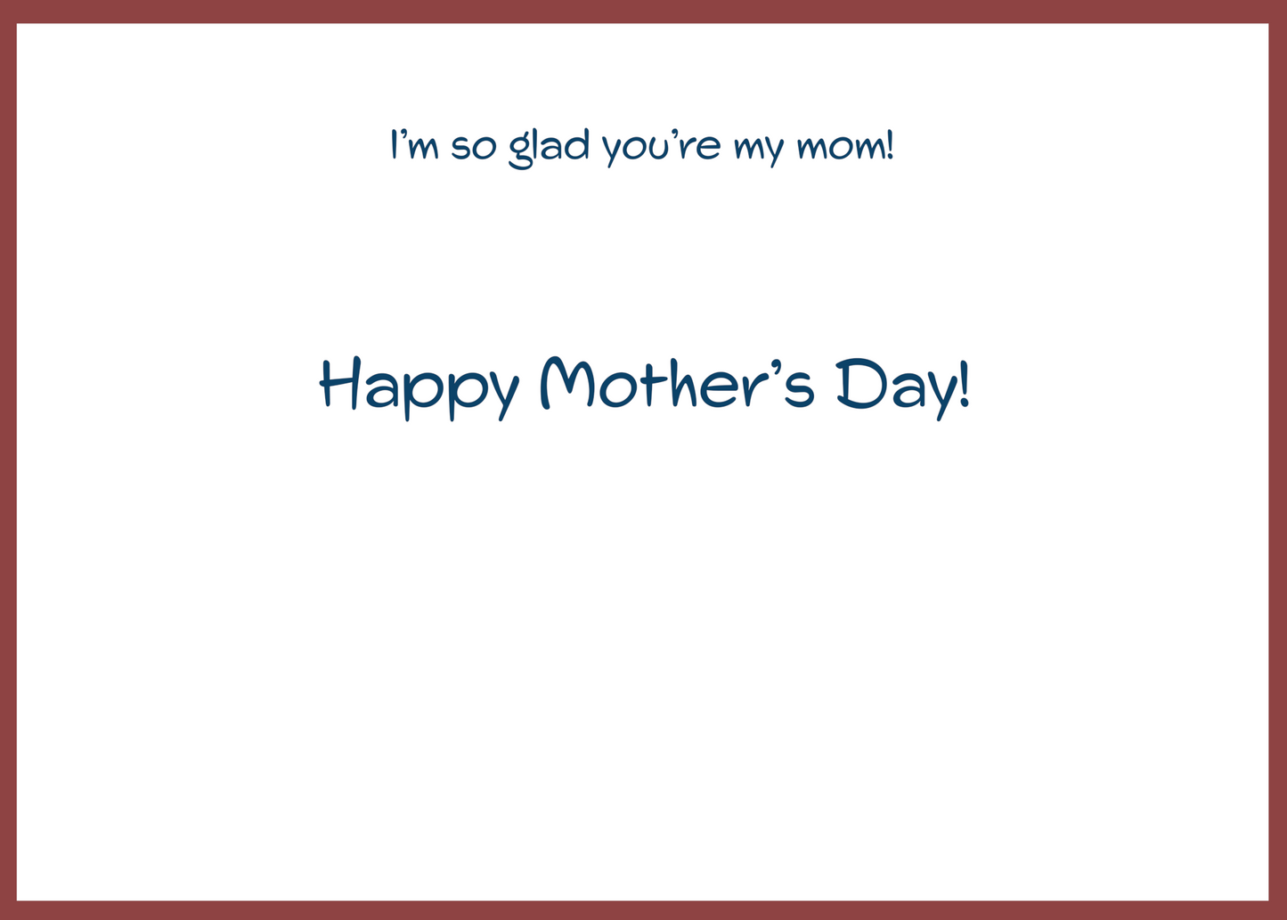 "Heart Balloons" Greeting Card (Mother's Day)
