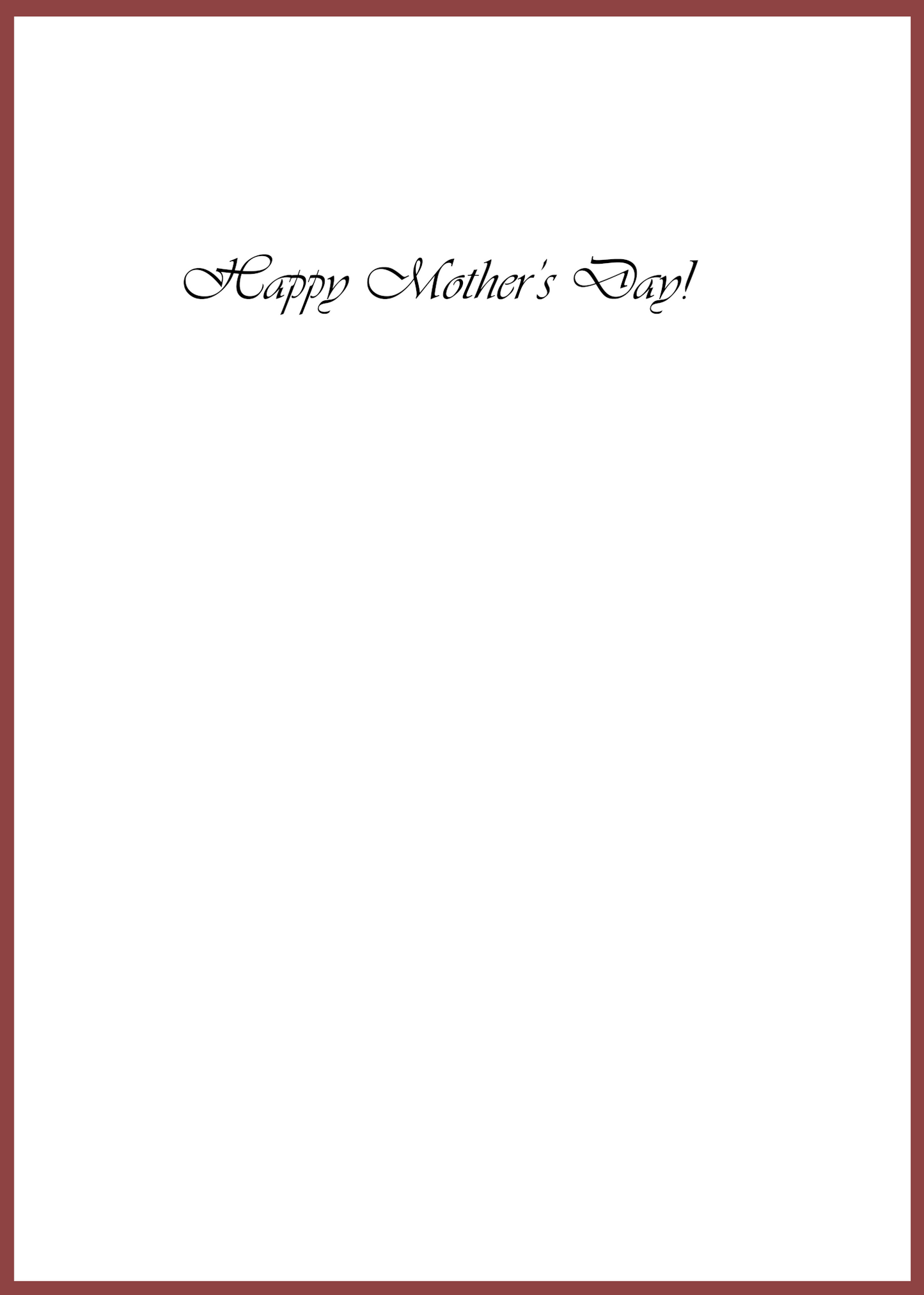 "Rainbow Rose" Greeting Card (Mother's Day)