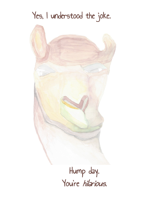 "Hump Day Camel" Greeting Card