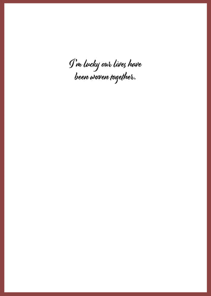 "Woven Together" Greeting Card (Love, Friendship, Anniversary)