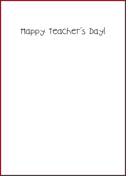 "A+ Teacher" Greeting Card (Customizable)